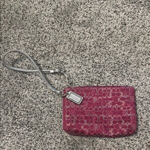 Coach Pink Wristlet